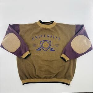 Vintage UND North Dakota Sweatshirt Large Pullover 90’s Multicolor University